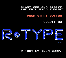 R-Type (Magic Dragon Hack) Title Screen